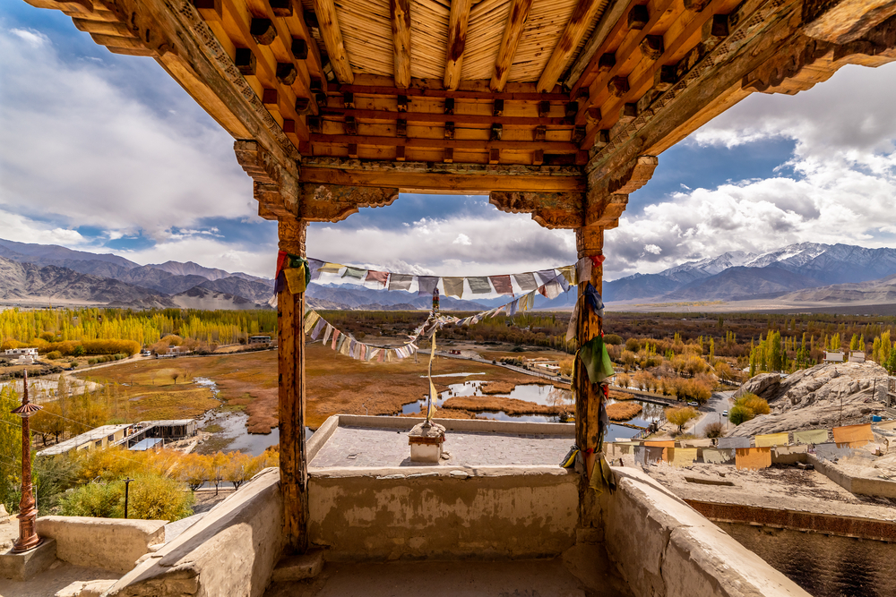 landscape view from shey monastery