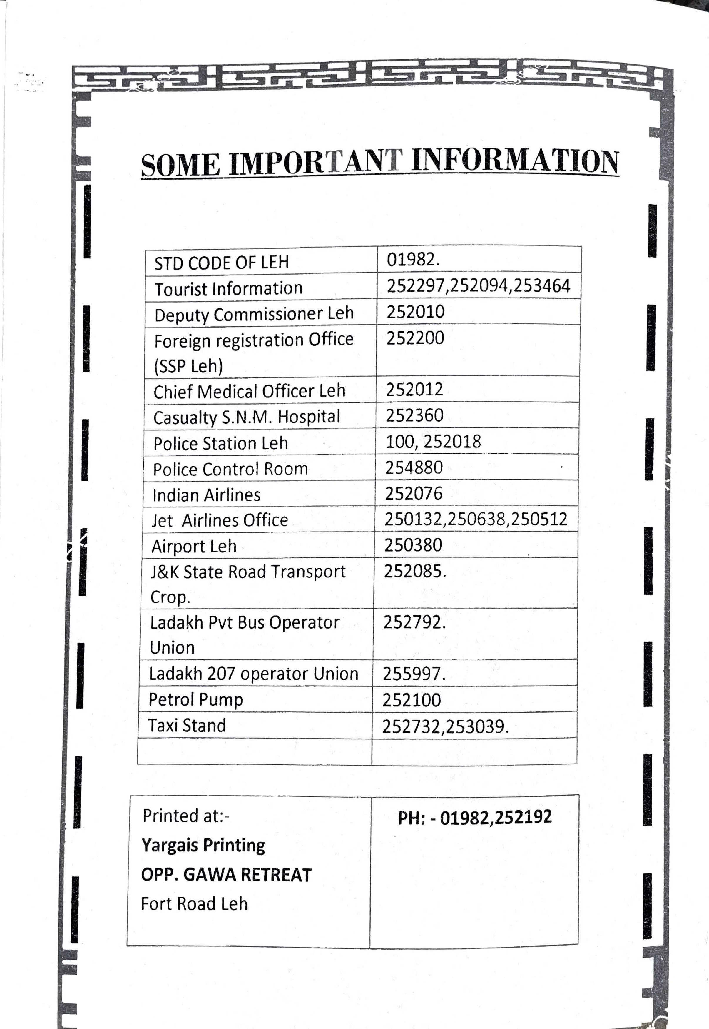 12 seater rate list